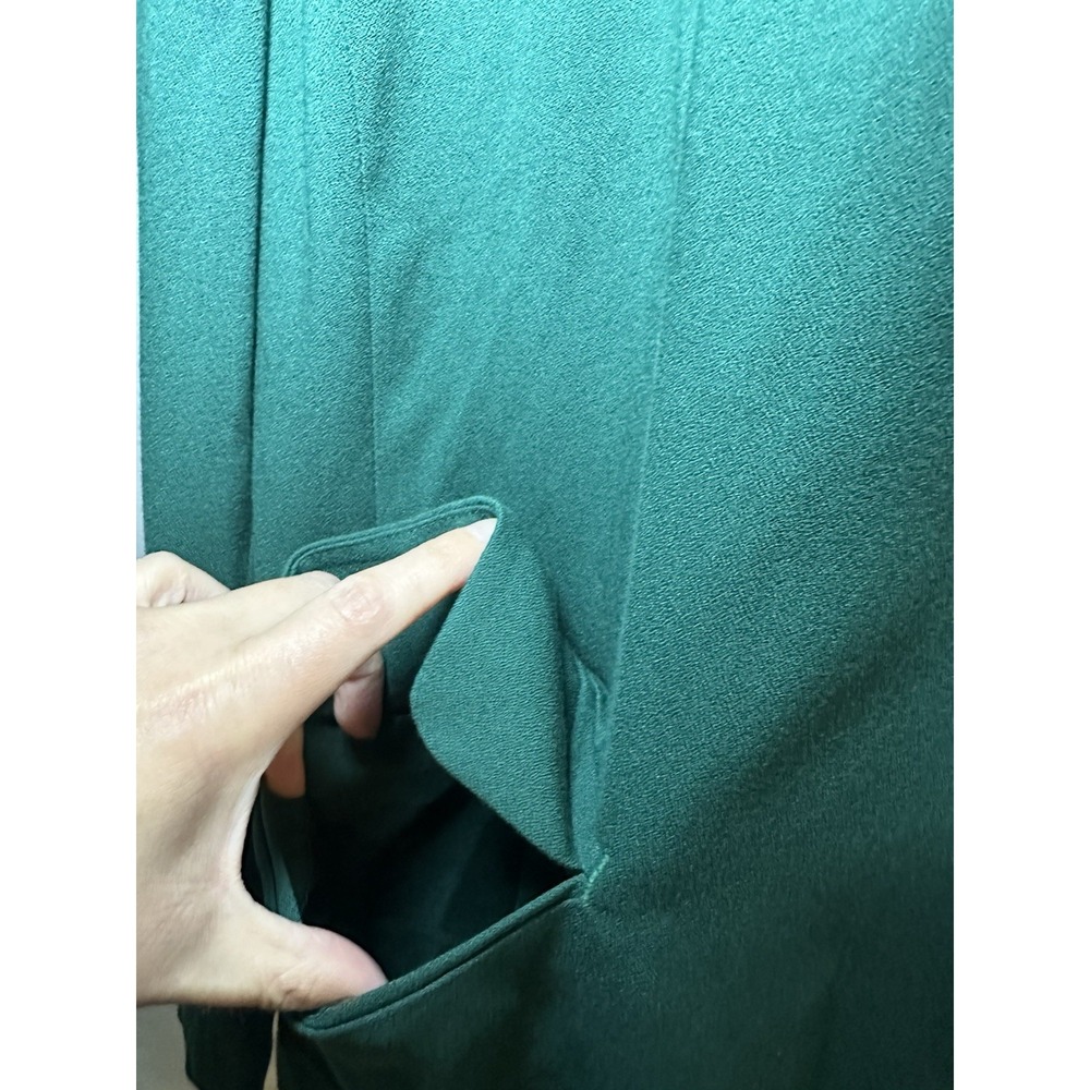 J Jill Blazer Lined Jacket Hunter Green Boxwood Pockets Women's SIZE XL - Picture 6 of 15